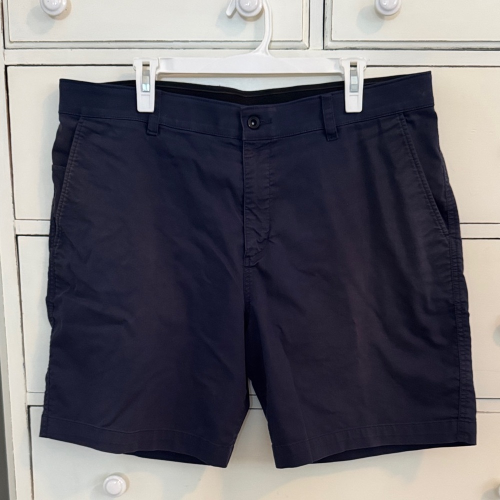Nike Men's Dark Blue Flat Front Shorts